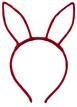 兔耳頭箍-簡易(紅)