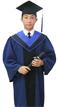 碩士服(藍披-藍底)-建議法律相關科系、法學院相關系所使用-碩士畢業服裝出租(台北板橋薪傳服裝出租租借)