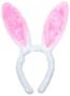 兔耳頭箍-型3(白底粉耳)
